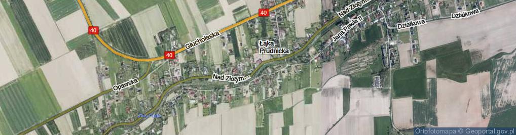 Zdjęcie satelitarne Nad Złotym Potokiem ul.